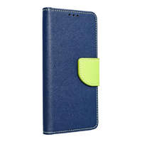 OEM Fancy Book case IPHONE 15 PRO MAX Tengerészkék / lime tok
