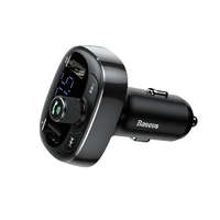 BASEUS BASEUS autós töltő FM Bluetooth MP3 2 x USB 4,8A S-09 fekete CCMT000301