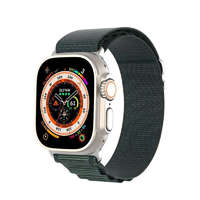 OEM DUX DUCIS GS - szőtt nejlon szíj Apple Watch 42/ 44/ 45/ 49mm olívazöld