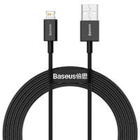 Baseus BASEUS CABLEL USB Apple Lightning 8-pin 2,4A Superior sorozat Gyors töltő Calys-C01 2 méteres fekete