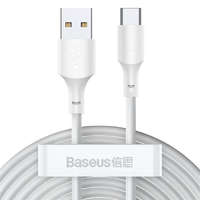 Baseus BASEUS CABLEL USB type-c C 2,4a egyszerű bölcsesség Tzcalzj-02 1,5 méter fehér 2 db készletben