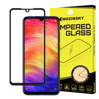 Rexdigital Xiaomi Redmi Note 7 edzett üveg FEKETE TELJES KÉPERNYŐS FULL SCREEN HAJLÍTOTT tempered glass kijelzőfólia kijelzővédő védőfólia karcálló kijelzős