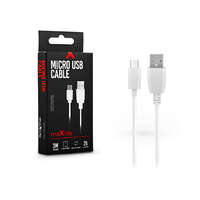 Maxlife Maxlife USB - micro USB adat- és töltőkábel 3 m-es vezetékkel - Maxlife Micro USB Cable - 5V/2A - fehér