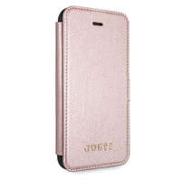 GUESS Apple iPhone 12 Mini GUESS GUFLBKSP12SIGLRG Könyvtok - Rose Gold