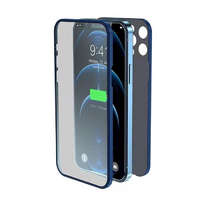 LITO Apple iPhone 12 Pro Lito 360&#039;&#039; Full Protect 2in1 Hátlap + Előlapi Üvegfólia - Kék
