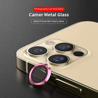 LITO Apple iPhone 13 Mini/13 Lito S+ 3D Fém Kamera Védő Üvegfólia - Rose Gold