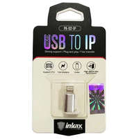 HOCO INKAX PA-02 Micro USB/Lightning Adapter - Ezüst