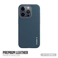 TYPE GORILLA Apple iPhone 15 Pro TG Premium Leather Magsafe Hátlap - Kék