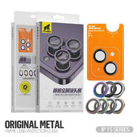TYPE GORILLA Apple iPhone 15/15 Plus TG Original Metal 3D Kamera Védő Üvegfólia - Kék