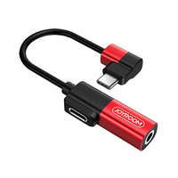JOYROOM JOYROOM S-M361 Elf 4-1 USB Type-C Audió és Töltő Adapter - Piros