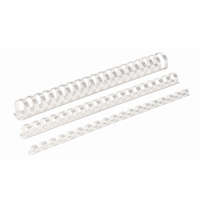 Spirál műanyag, 8mm, 21-40lap, 100 db/doboz, Fellowes® fehér