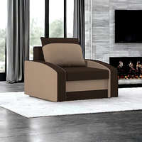 Greensite Monviso fotel, normál szövet, hab töltőanyag, szín - barna / cappuccino