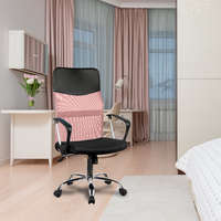 Greensite Forgó irodai szék, Nemo, hálós szövet, 61x107.5x50 cm, rózsaszín