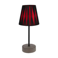 Greensite Mila asztali lámpa E14-es foglalat, 1 izzós, 25W szürke-fekete-piros