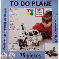 Zafír Press Repülő - Plane, 75 darabos - Kifestő karton makett, modell építő- és kreatív szett