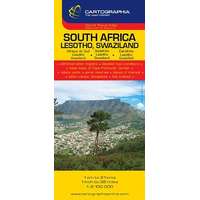 Cartographia Kft. Dél Afrika, Lesotho, Szváziföld útitérkép 1:2 100 000