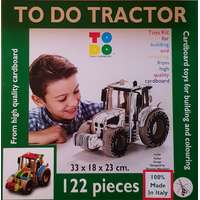 Zafír Press Traktor - Tractor, 122 darabos - Kifestő karton makett, modell építő- és kreatív szett