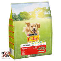 Purina-Friskies Friskies Active száraz kutyaeledel marhával 3 kg