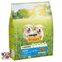 Purina-Friskies Friskies Junior száraz kutyaeledel csirkével, zöldségekkel és tejjel 3 kg