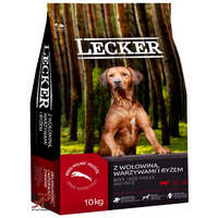 Lecker Lecker száraz kutyaeledel marha,rízs,zöldség 10 kg