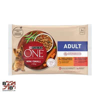 Nestlé Purina ONE Mini/small Adult Csirke-zöldbab-sárgarépa 4x85 g