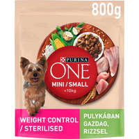 Nestlé Purina Purina One Mini/Small Steril száraz kutyaeledel pulykával és gabonával 800 g