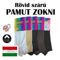 BRINORTEX KFT Pamut rövidszárú bokazokni