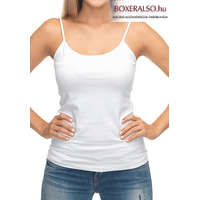 HUNGÁRIA16 BT. Női vékony pántos trikó - fehér