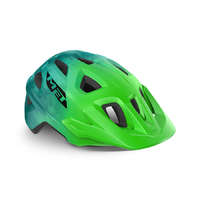 MET MET Eldar gyermek kerékpáros sisak [matt zöld-tie-dye, 52-57 cm (Uni)]