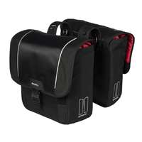 Basil Basil dupla táska Sport Design Double Bag, Universal Bridge System, fekete kerékpáros