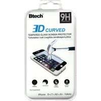 Btech Btech ÜvegfóliaiPhone 6/6S/7/8 Plus 3D ívelt üvegfólia fekete
