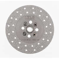 EMIKOO TLS VACUUM gyémánt vágó- és csiszolótárcsa 2 oldalas M14x125 mm - közepes szemcseméret szürke