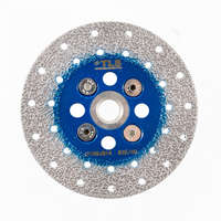 EMIKOO TLS VACUUM gyémánt vágó- és csiszolótárcsa 2 oldalas M14x100 mm - durva szemcseméret kék