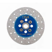 EMIKOO TLS VACUUM gyémánt vágó- és csiszolótárcsa 2 oldalas M14x115 mm - durva szemcseméret kék
