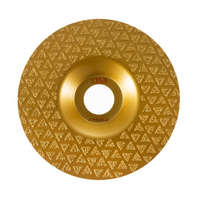 EMIKOO TLS VACUUM TRIANGLE gyémánt csiszolótárcsa 1 oldalas d115 x 22.23 mm - arany