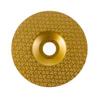 EMIKOO TLS VACUUM TRIANGLE gyémánt csiszolótárcsa 1 oldalas d125 x 22.23 mm - arany