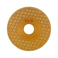 EMIKOO TLS VACUUM 2 SIDE TRIANGLE GOLDEN vákuum forrasztott gyémánt vágó- és csiszolótárcsa 2 oldalas d100 x 22.23 mm