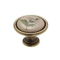 Forest Fogantyú P07-01-20-04 Antik bronz-zöld 34mm porcelán