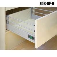 Forest Fiókcsúszó FDS-DF D 550mm duplafalú fiókoldal 2 magasítóval Szürke 40kg