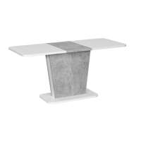 Unic Spot Calypso bővíthető étkezőasztal, betonszürke/fehér