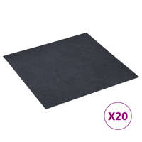  20 db fekete márvány mintás öntapadó PVC padlólap 1,86 m²
