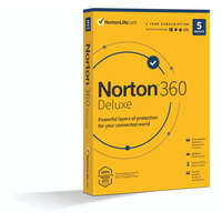 Norton NortonLifeLock Norton 360 Deluxe 50GB HU 1 felhasználó 5 eszköz 1 év licence
