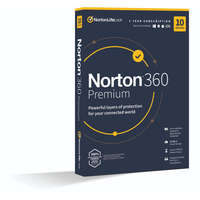 Norton NortonLifeLock Norton 360 Premium 75GB 1 felhasználó 10 eszköz 1 év licence