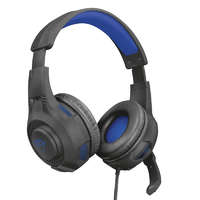 Trust Trust GXT307B Ravu Gamer mikrofonos fejhallgató fekete-kék PC/PS4/PS5 (23250)