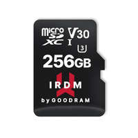 GoodRAM 256GB microSDXC Goodram IRDM UHS-I U30 V30 memóriakártya + adapter (IR-M3AA-2560R12)