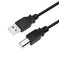 LogiLink Logilink USB 2.0 kábel, AM to BM, fekete, 2m