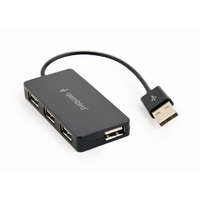 Gembird Gembird USB 2.0 HUB 4 portos fekete (UHB-U2P4-04)