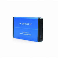 Gembird Gembird 2.5&#039;&#039; külső SATA merevlemez ház USB 3.0 kék (EE2-U3S-2-B)