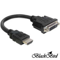 BlackBird BlackBird HDMI-A apa -> DVI 24+5 anya átalakító kábel 20cm