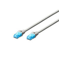 Digitus Digitus DK-1511-0025 CAT5e U/UTP PVC 0.25m patch kábel szürke